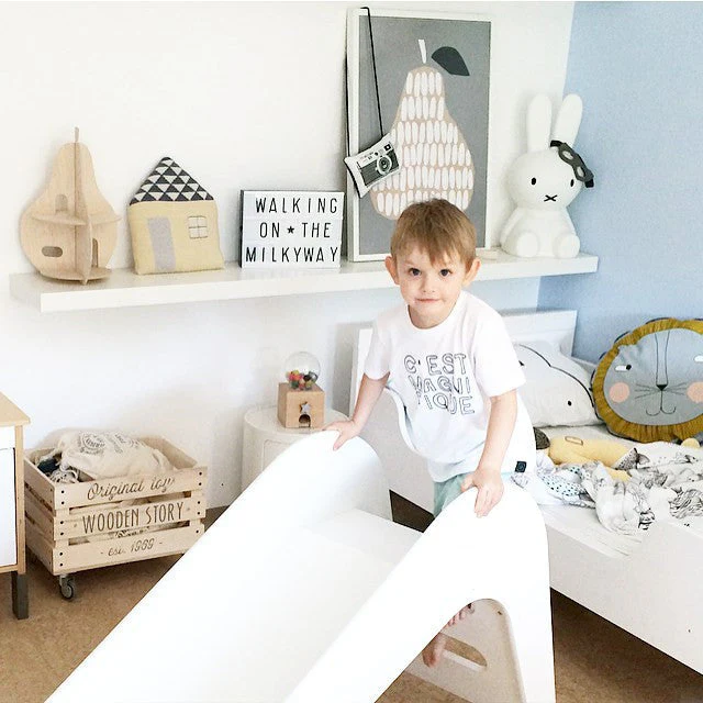 Jupiduu Glijbaan roze hout 145x43x68cm - Pink - Image 7