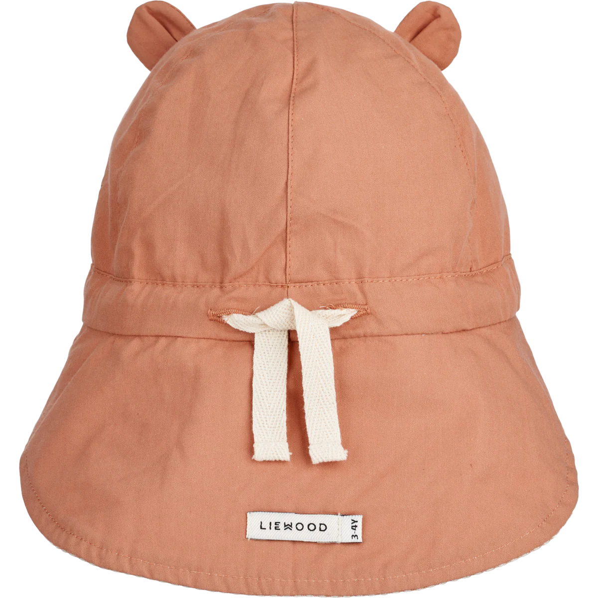 Liewood Omkeerbaar Zonnehoedje Met Oortjes | Streepjes Tuscany Rose / Sandy - Image 4