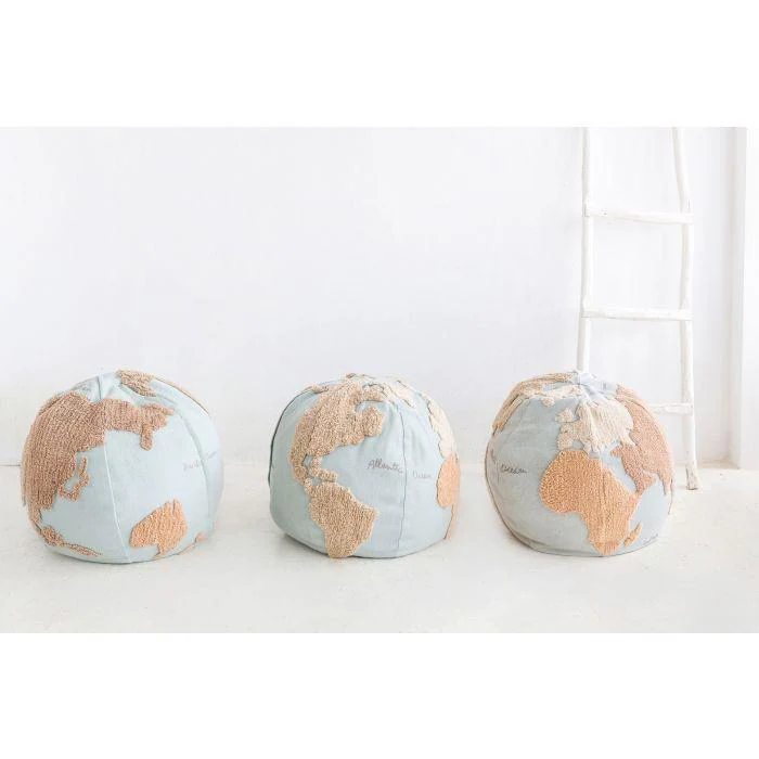 Lorena Canals Pouffe World Map - Image 3