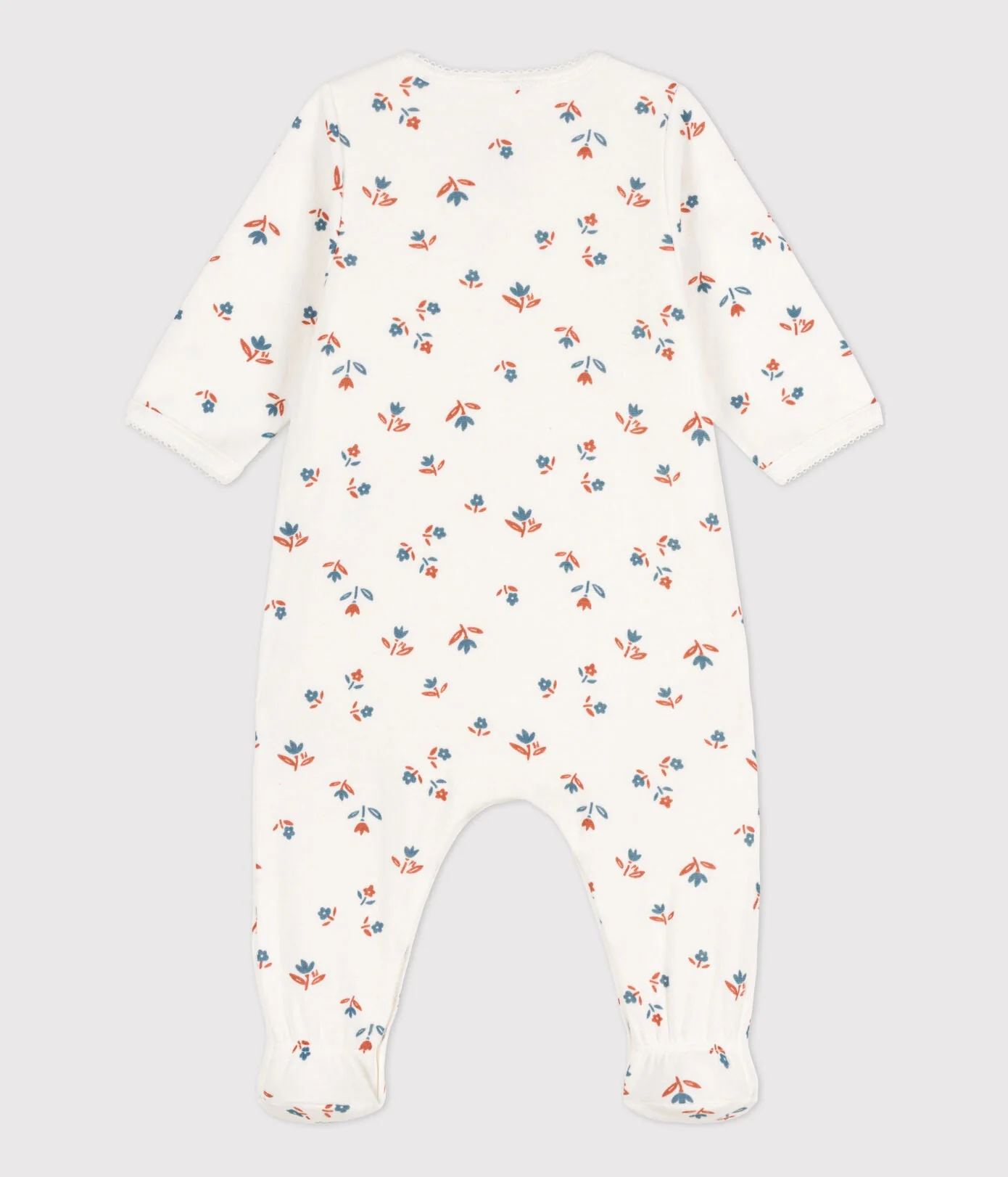 * Petit Bateau Baby Pyjama Tubic | Marshmallow Flowers - Image 5