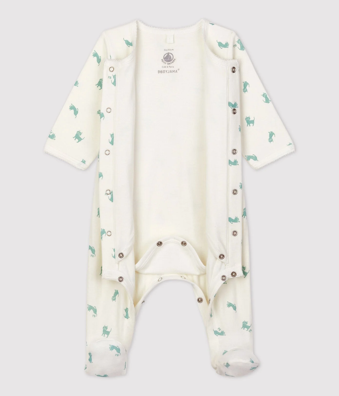 * Petit Bateau Body Pyjama Baby 9 - Image 3