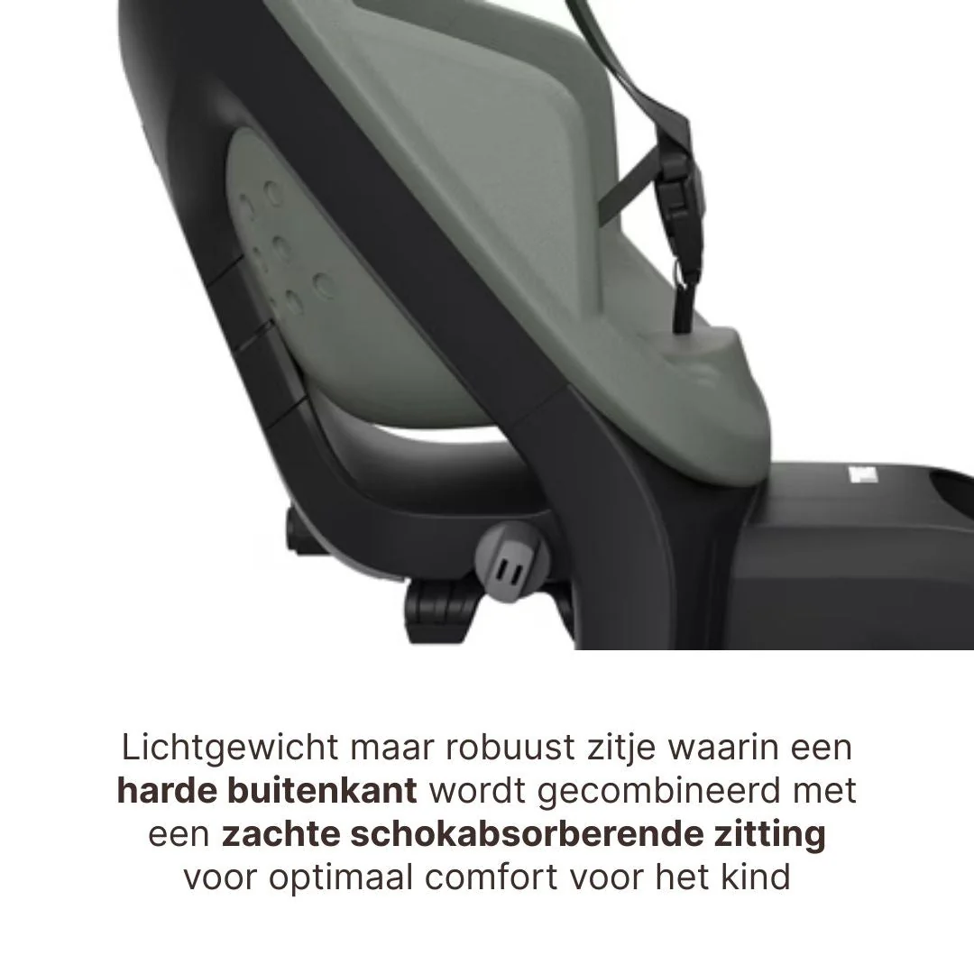 Thule Yepp 2 Maxi Fietsstoel Achterop Bagagedrager Montage I Agave Green - Image 5