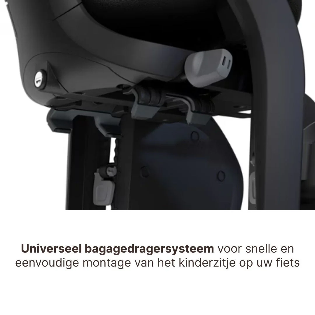 Thule Yepp 2 Maxi Fietsstoel Achterop Bagagedrager Montage I Midnight Black - Image 7