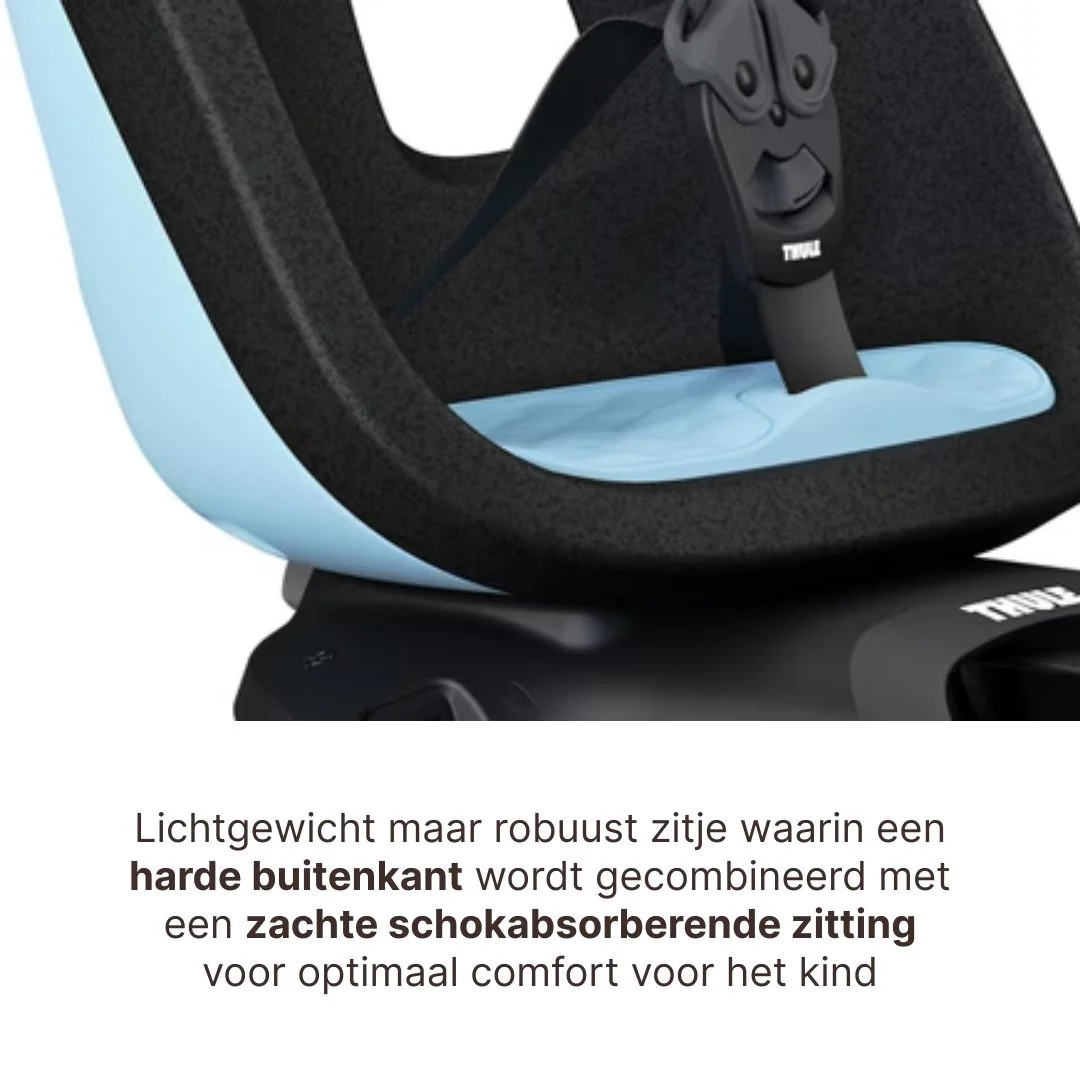 Thule Yepp Nexxt 2 Maxi Fietszitje Fietsstoel Achterop Bagagedrager Montage I Aquamarine - Image 4