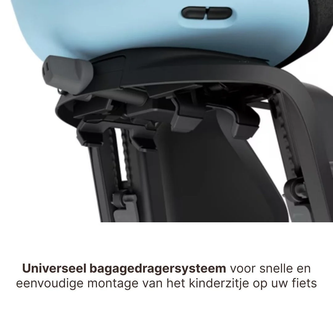 Thule Yepp Nexxt 2 Maxi Fietszitje Fietsstoel Achterop Bagagedrager Montage I Aquamarine - Image 6
