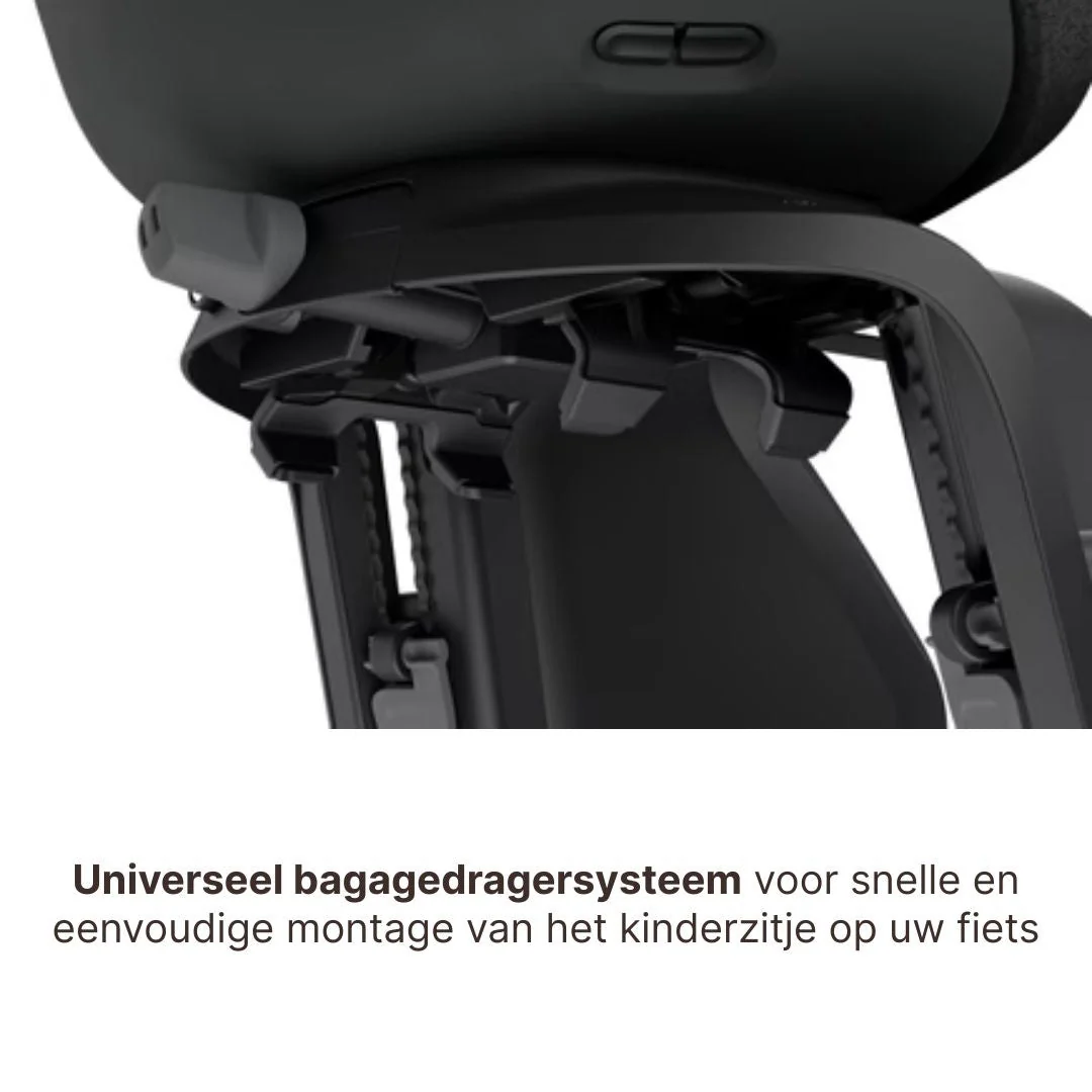 Thule Yepp Nexxt 2 Maxi Fietsstoel Achterop Bagagedrager Montage I Midnight Black - Image 6