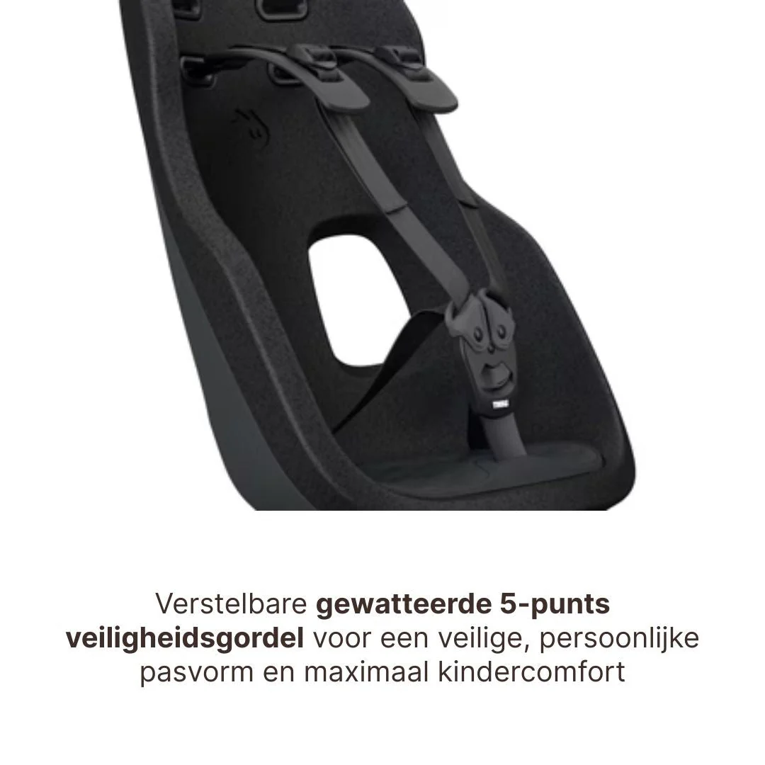 Thule Yepp Nexxt 2 Maxi Fietsstoel Achterop Bagagedrager Montage I Midnight Black - Image 8