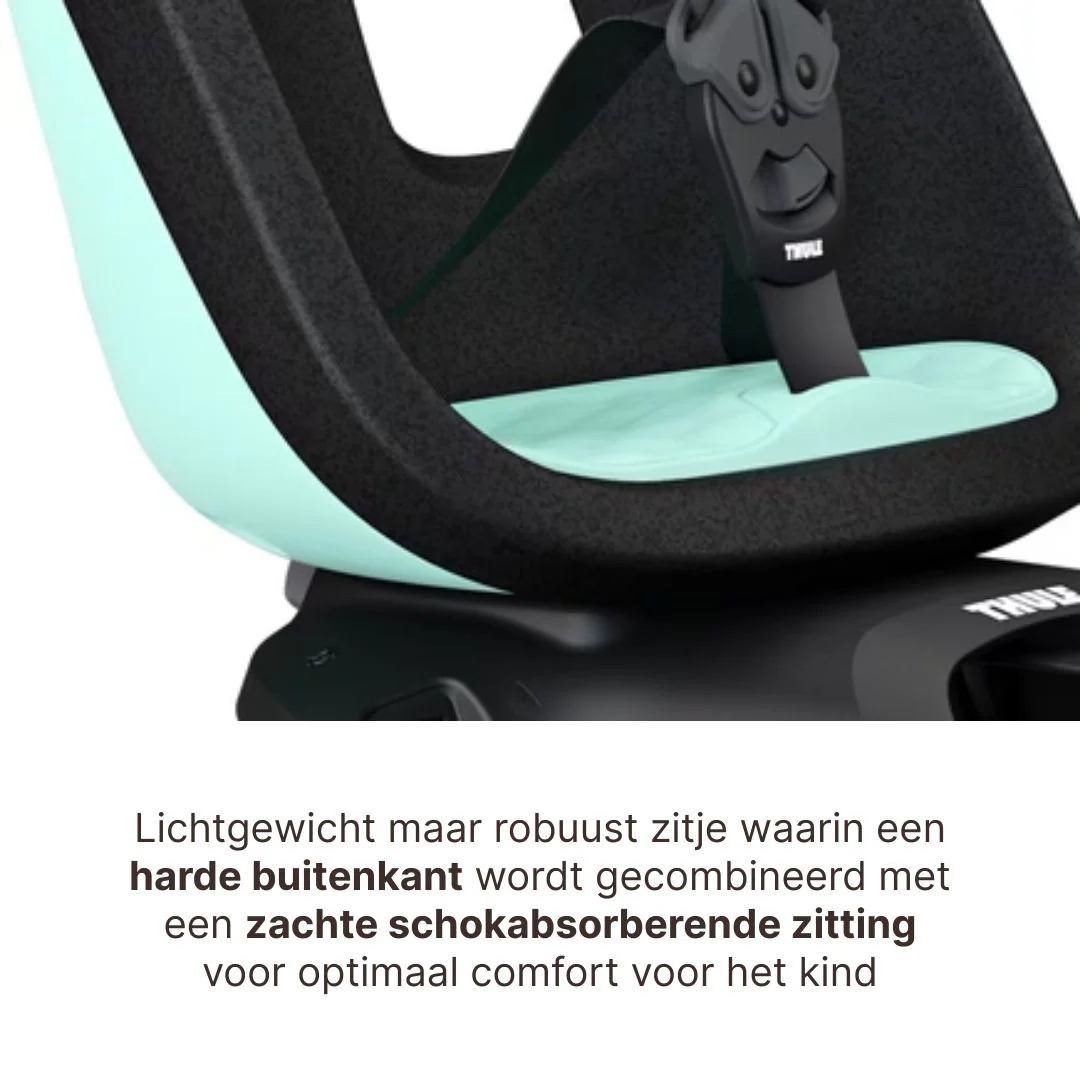 Thule Yepp Nexxt 2 Maxi Fietszitje Fietsstoel Achterop Bagagedrager Montage I Mint Green - Image 4