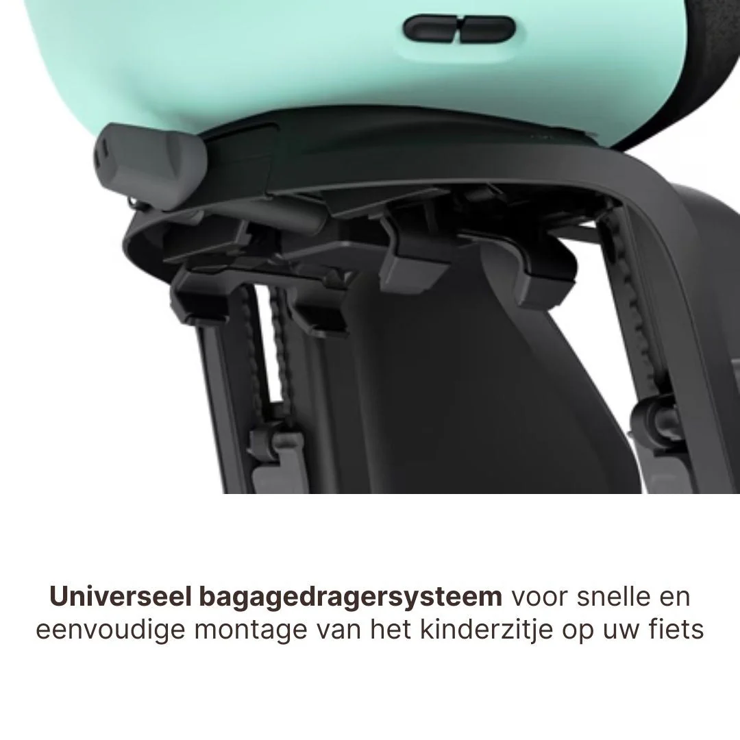 Thule Yepp Nexxt 2 Maxi Fietszitje Fietsstoel Achterop Bagagedrager Montage I Mint Green - Image 6