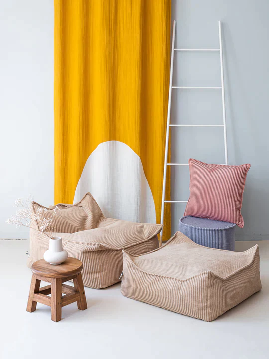 Wigiwama Pouffe Square Ottoman | Brown Sugar - Image 4